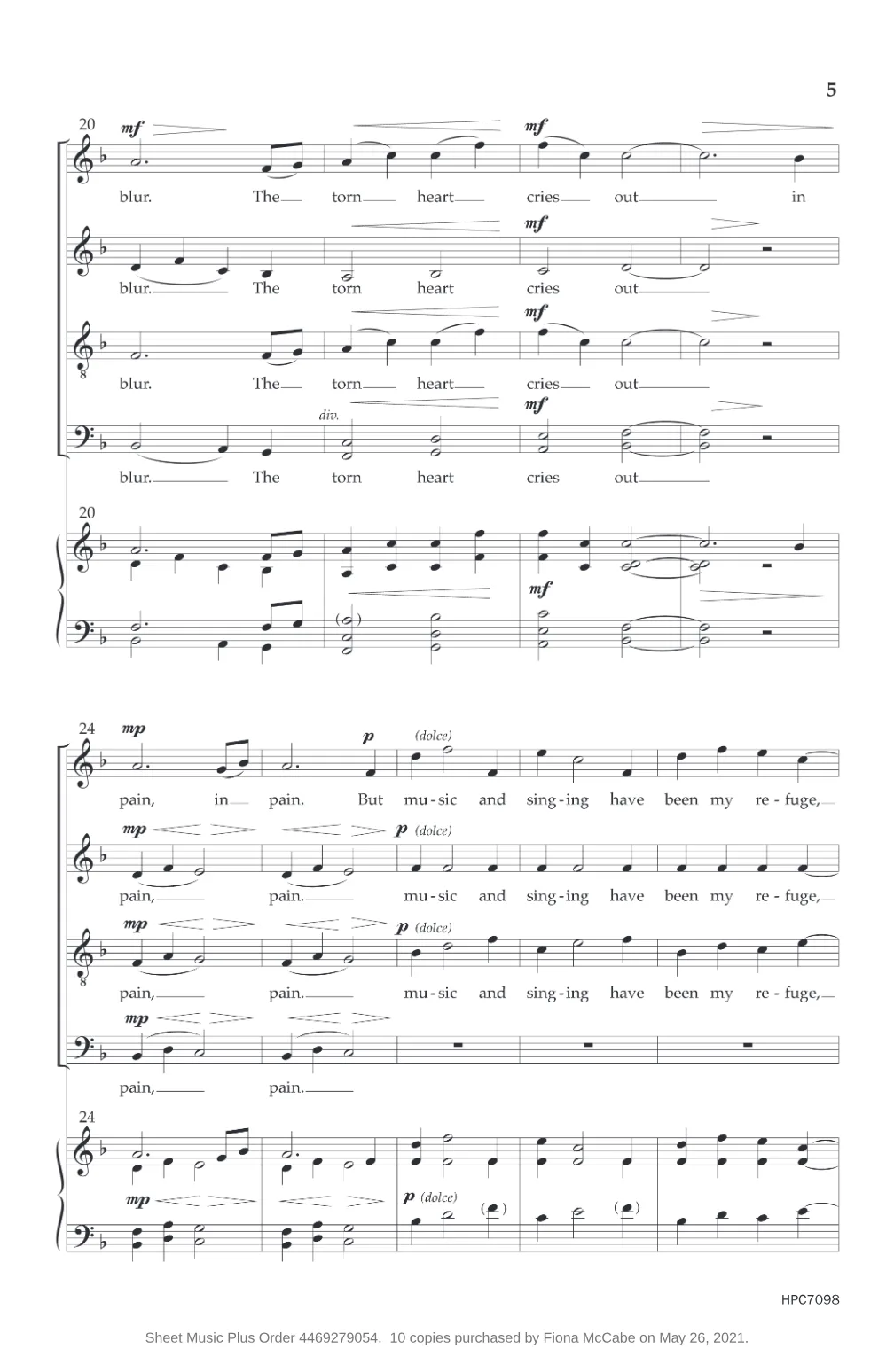 Spartito Earth Song — pagina 3
